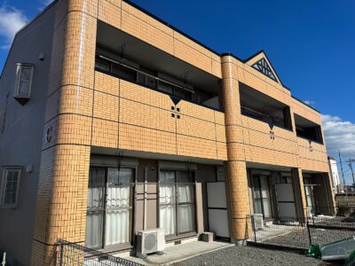 松阪市アパート　屋根外壁塗装事例